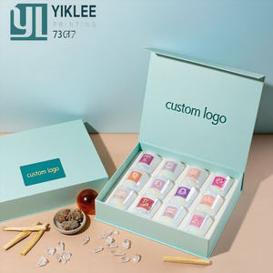 Boîtes cadeaux en papier rigide de luxe personnalisées avec fermeture magnétique pour ensembles de bougies Boîtes d'emballage de bougies parfumées <span class=keywords><strong>Bougeoir</strong></span> personnalisé - Product Image 3