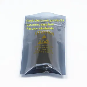 Антистатическая защитная сумка на молнии ESD, Антистатическая сумка для электронной упаковки, алюминиевая фольга, влагозащитный барьер, сумка для жесткого диска