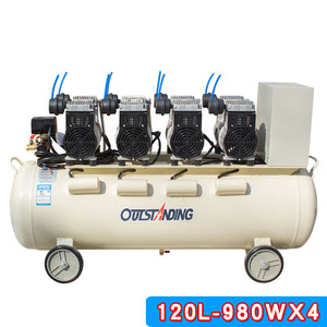 <b>Small</b> Silent Oil-free Rocking Piston High Portable 3.92KW 120L Lower Noise Movable Blowing Dust Air <b>Pump</b> - Product Image 2