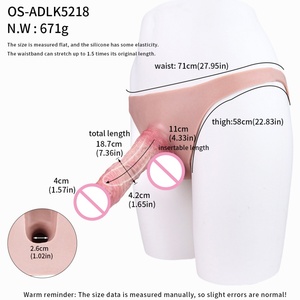 Lifelike Hollow Strap on <b>Dildo</b> for Men With Silicone Pants Sex Tool - Product Image 6
