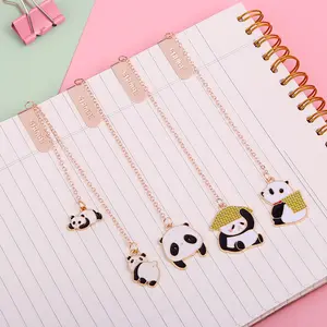 Phim Hoạt Hình Panda Bookmark Văn Phòng Phẩm Kawaii Bookmark Kim Loại Bookmark