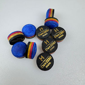 Punta de taco de billar multicapa Zero Rainbow Blue Peacock, punta de taco de billar de 11 mm para taco de billar chino de 8 bolas - Product Image 2