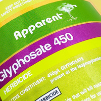 Étiquette autocollante pour emballage de bouteilles de pesticides, impression numérique haute définition, résistante à l'huile, écologique, papier adhésif à gratter