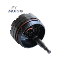 Tutup Filter pendingin oli Billet CNC tutup AN10 fitting & 2 port Sensor untuk BMW M52 M54 M56 E46 E39 E60 E61 X3 X5 Z3 Z4