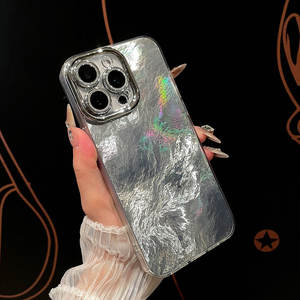 Coque pour iPhone 17 Pro Max, motif laser glacier avec film de protection d'objectif, découpe précise, coque de téléphone antichoc - Product Image 6