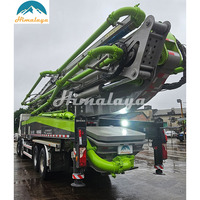 Usado 52m 56M 56X-6RZ Zoomlion Scania Turquía Big Boom camión montado bomba de hormigón con precio bajo para la venta