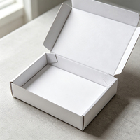 Boîte d'expédition blanche personnalisée avec logo, écologique, pour cadeaux