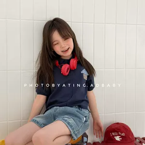 เสื้อยืดแขนสั้น OEM สำหรับเด็กผู้ชายและเด็กผู้หญิง สไตล์ลำลอง เสื้อโปโลเด็ก ลายการ์ตูน แบบ unisex - Product Image 3