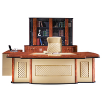Mobilier de bureau informatique de luxe en cuir et bois pour le gouvernement en Italie Bureau et chaises de bureau exécutif