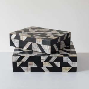 Gran oferta, nuevo diseño, caja de almacenamiento de joyería decorativa con incrustaciones de hueso para decoración del hogar con acabados personalizados y tamaño personalizado disponible - Product Image 3