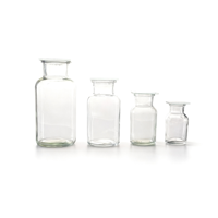 Bouteille de collecte de gaz en verre de laboratoire 60ml 125ml 250ml 500ml (Ensemble avec plaque en verre meulé)