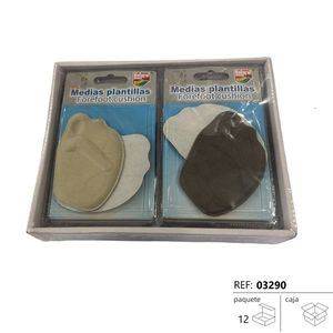 Solette Medias Plantillas con Cuscinetto per l'Anteriore del Piede, Beige e Marrone, in EVA, per Comfort e Supporto del Piede, Uso Interno, Traspiranti - Product Image 2