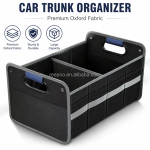 Organizer per Bagagliaio Auto SUV/Van Pieghevole Impermeabile in Oxford 600D con Scomparti Multipli e Maniglie Rinforzate - Product Image 1