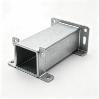 Boîtier de connecteur de conduit de bus de stockage d'énergie en aluminium moulé sous pression poli personnalisé Dibo, alliage ADC12, OEM/ODM
