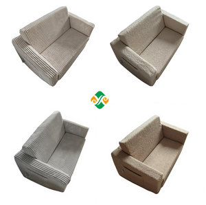 Sofá Cama Plegable con Certificación <span class=keywords><strong>de</strong></span> Seguridad, Tejido Suave al Tacto, Ideal para Bebés y Niños Pequeños - Product Image 2