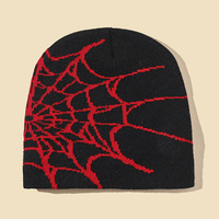 Gorro de Punto de Alto Contraste, Diseño Monocromático, Efecto de Texto en Relieve, Pieza Destacada, Gorro Jacquard Acrílico