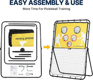 ターゲットネット付きのPickleball Practice Rebounder Board、精度とスキルのための2 in 1 Pickleballsトレーニング機器 - Product Image 4