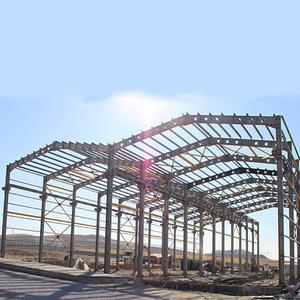 Kits de structure métallique préfabriquée pour hangar industriel, maisonnette, bâtiment métallique 40x30 avec <span class=keywords><strong>poutre</strong></span> en acier solide en forme de H soudée - Product Image 2
