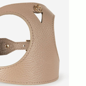 Personalized Pink PU <b>Leather</b> Dog <b>Harness</b> with Comfort Features XS-XL Sizes for Walking Small Dogs - Product Image 2