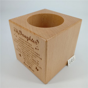 Nuovo Design Vaso di <span class=keywords><strong>Fiori</strong></span> <span class=keywords><strong>in</strong></span> <span class=keywords><strong>Legno</strong></span> con Incisione Mamma Figlia, Artigianato <span class=keywords><strong>in</strong></span> <span class=keywords><strong>Legno</strong></span> Massiccio - Product Image 3