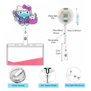 <span class=keywords><strong>Happy</strong></span> <span class=keywords><strong>PI</strong></span> LLS Cup Ear audífono forma acrílico parche cosas lindas DIY parche pieza a juego carrete titular broche enfermera Pin - Product Image 4
