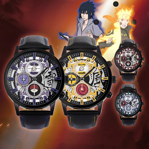 Montre Anime Officielle Co-marquée Cinq Aiguilles Quartz Dessin Animé Bracelet Cuir Mode Japonaise Cadran à Aiguilles 44mm Étanche - Product Image 1