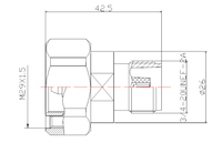 Adaptateur RF 7/16 DIN Mâle vers HN Femelle, Connecteur Coaxial Inter-série L16-7 (prise) vers HN (prise), Haute Puissance, Solution Personnalisée en Usine