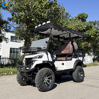 Voiturette de golf électrique Robetaa 4 places 48 V homologuée CE pour la route, avec levage électrique, à vendre