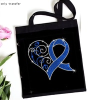 Nouveau diverses couleurs strass transfert de chaleur Cancer du sein sensibilisation au Cancer ruban fer sur strass transfert Patch décalcomanies