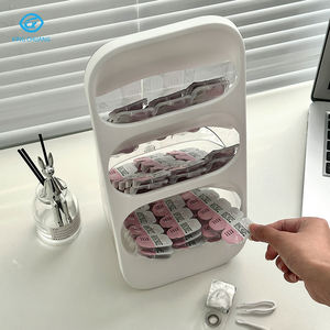 Boîtier <span class=keywords><strong>de</strong></span> <span class=keywords><strong>lentilles</strong></span> <span class=keywords><strong>de</strong></span> <span class=keywords><strong>contact</strong></span> colorées en plastique Conteneur <span class=keywords><strong>de</strong></span> stockage <span class=keywords><strong>de</strong></span> lunettes <span class=keywords><strong>de</strong></span> grande capacité Ombre à paupières Maquillage Boîte <span class=keywords><strong>de</strong></span> <span class=keywords><strong>rangement</strong></span> <span class=keywords><strong>de</strong></span> <span class=keywords><strong>contact</strong></span> - Product Image 3