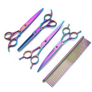 IC-70A 7 inç çeşitli renkler bakım makas Pet güzellik makas seti stilist makas seti - Product Image 2
