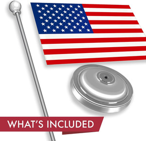 Nhà máy bán Chất lượng cao thu nhỏ Máy tính để bàn đứng cờ USA văn phòng bảng cờ với khán đài cơ sở trang trí trong nhà - Product Image 4