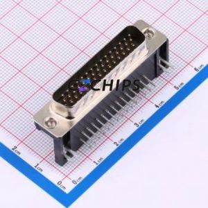 10090926-P444XLF D-Sub/VGA Connector Bent Lead Through Hole Connector Male 44P Right Angle Insert 3 - Product Image 1