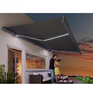 Cassette Cổng Patio Có Thể Thu Vào Động Cơ Động Cơ Vải Nhôm Gấp Chuỗi Cánh Tay Mái Hiên Toldo Retractil - Product Image 6