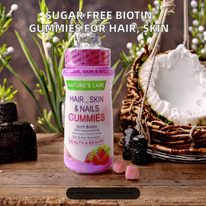 Lyonsbarry Sugar Free Strawberry Flavored Biotin <b>Gummy</b> <b>Candy</b> OEM Label for Adult Adolescent Memory Sleep Supplements 100 - Product Image 2