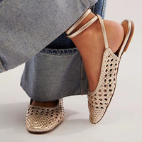 Sandal Wanita Mewah Grosir, Model Anyaman Jala untuk Musim Panas, Desain Stylish, Sandal Bertali untuk Wanita