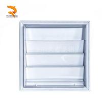 Grille de ventilation carrée en aluminium à fermeture automatique par gravité pour système de climatisation CVC