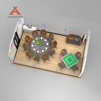 Kawagebo Kamp Cabine Style Activité Préfabriqué Extérieur Géodésique Polystyrène PC Dôme Maison pour Restaurant