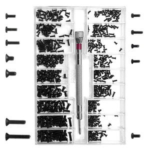 500 pièces minuscule Micro Kit de vis de réparation 18 tailles en acier inoxydable revêtu de zinc filetage fin M1.2/M1.4/M2 montre lunettes ordinateur vis - Product Image 2