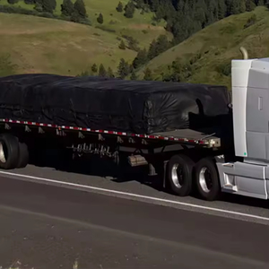 Lona de acero resistente tejida antidesgarro con revestimiento de PVC para camión de plataforma, remolque y madera en rollo, precio de fábrica - Product Image 3