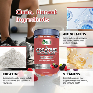 Gomitas de Creatina Monohidrato 6200mg con L-Taurina, Sabor a Bayas Mixtas, para Desarrollo Muscular y Crecimiento, ¡Oferta! - Product Image 4
