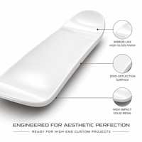 Service d'impression 3D SLA haute précision sur mesure, services de fraisage CNC en résine blanche solide haute brillance pour pièces automobiles et médicales