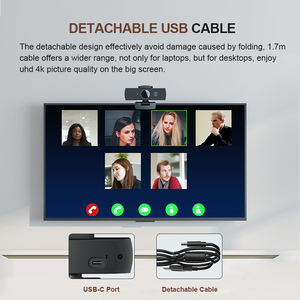 Cámara Web 4K UHD CMOS con Enfoque Automático, Micrófono con Cancelación <span class=keywords><strong>de</strong></span> Ruido Integrado, Lente <span class=keywords><strong>de</strong></span> Vidrio Multicapa <span class=keywords><strong>para</strong></span> Conferencias, <span class=keywords><strong>PC</strong></span>/Computadora, USB, 1 Año <span class=keywords><strong>de</strong></span> Garantía - Product Image 2