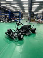 Kart électrique de drift haute vitesse pour adultes, kart de course électrique à 4 roues, kart de course de divertissement en plein air avec aileron arrière