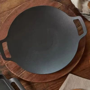 <span class=keywords><strong>Poêle</strong></span> à griller en fonte KZR, best-seller, <span class=keywords><strong>antiadhésive</strong></span>, ronde, pour le camping en plein air, pour la cuisson au barbecue - Product Image 6