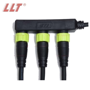 Llt M16 f 2pin <span class=keywords><strong>Splitter</strong></span> 3Way LED ánh sáng nhà phân phối cáp điện 2pin 3pin 4pin kín nước kết nối - Product Image 4