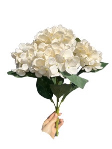 शादी के स्नातक की सजावट के लिए उच्च गुणवत्ता वाले 96 पेटल कृत्रिम रेशम हाइड्रेंजिया फूल गुलदस्ता - Product Image 6