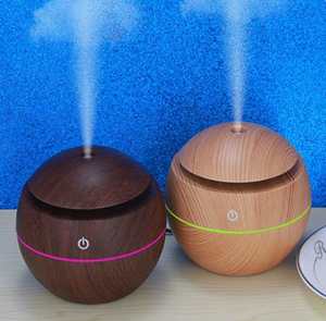 130Ml Mini Air Diffuser Mushroom Wood Grain Humidifier Perfume Diffuser Portable Electric Fragrance <strong>Essential</strong> Oil Aroma Diffuser - Product Image 4