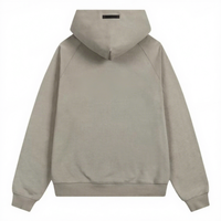 Sweat-shirts à capuche en molleton 100 % coton pour homme – Extensibles, coupe oversize, motif floqué couleur avoine foncé, impression personnalisée, anti-plis, coupe-vent