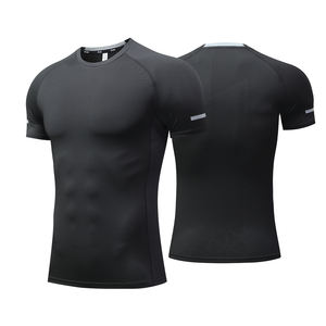 Camiseta atlética para hombre resistente al olor estirable para entrenamientos de gimnasio con diseño de corte ergonómico - Product Image 1